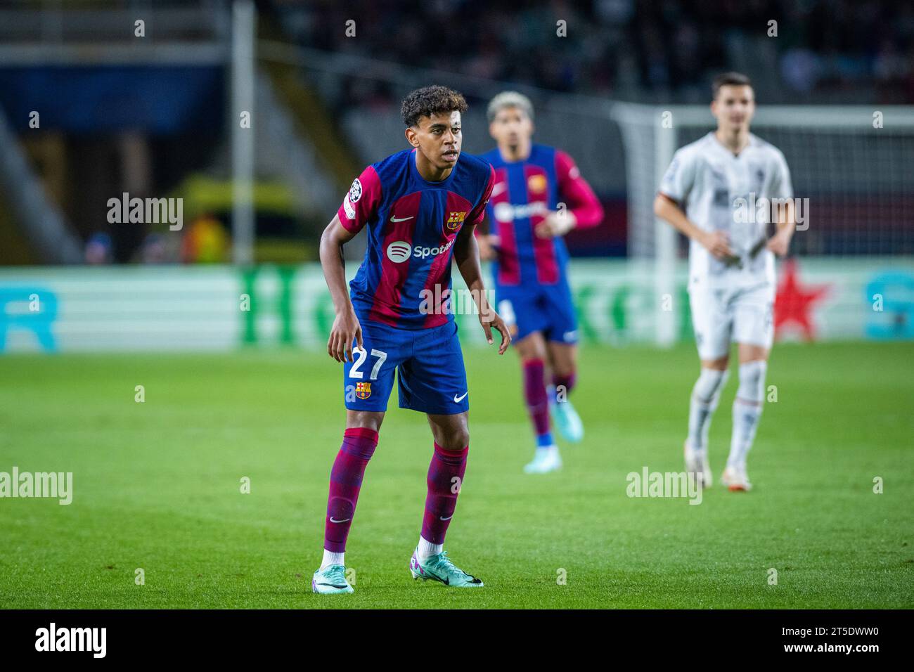 Lamine Yamal of FC Barcelona during the UEFA Champions League, Group H
