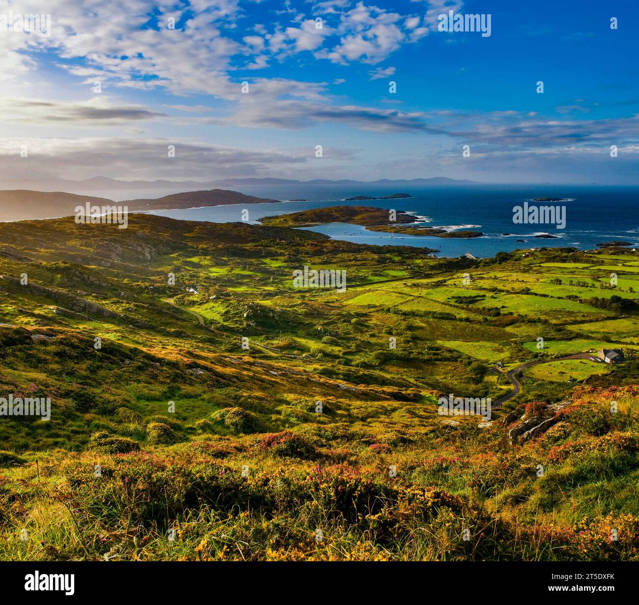 Early morning at Darrynane Bay ,Ring of Kerry, Iveragh peninsula, Caherdaniel, County Kerry, Ireland Stock Photo