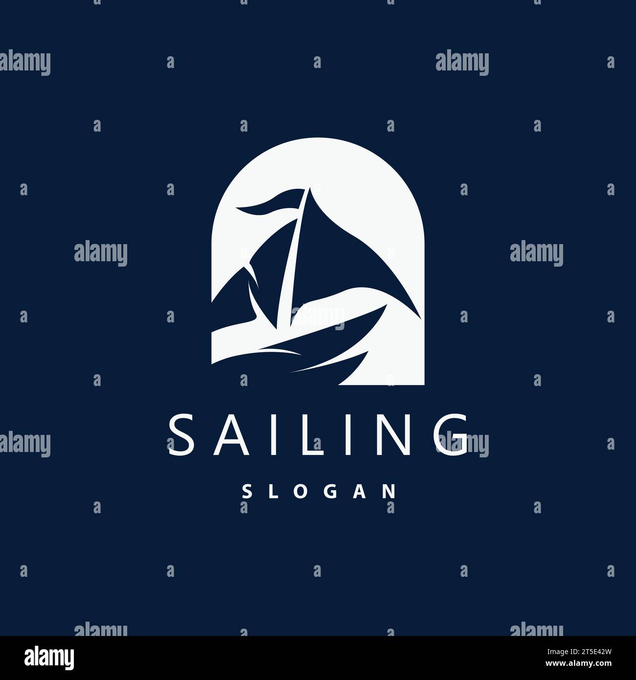 Sailboat Logo Design, Fishing Boat Illustration, Fishing Boat Company