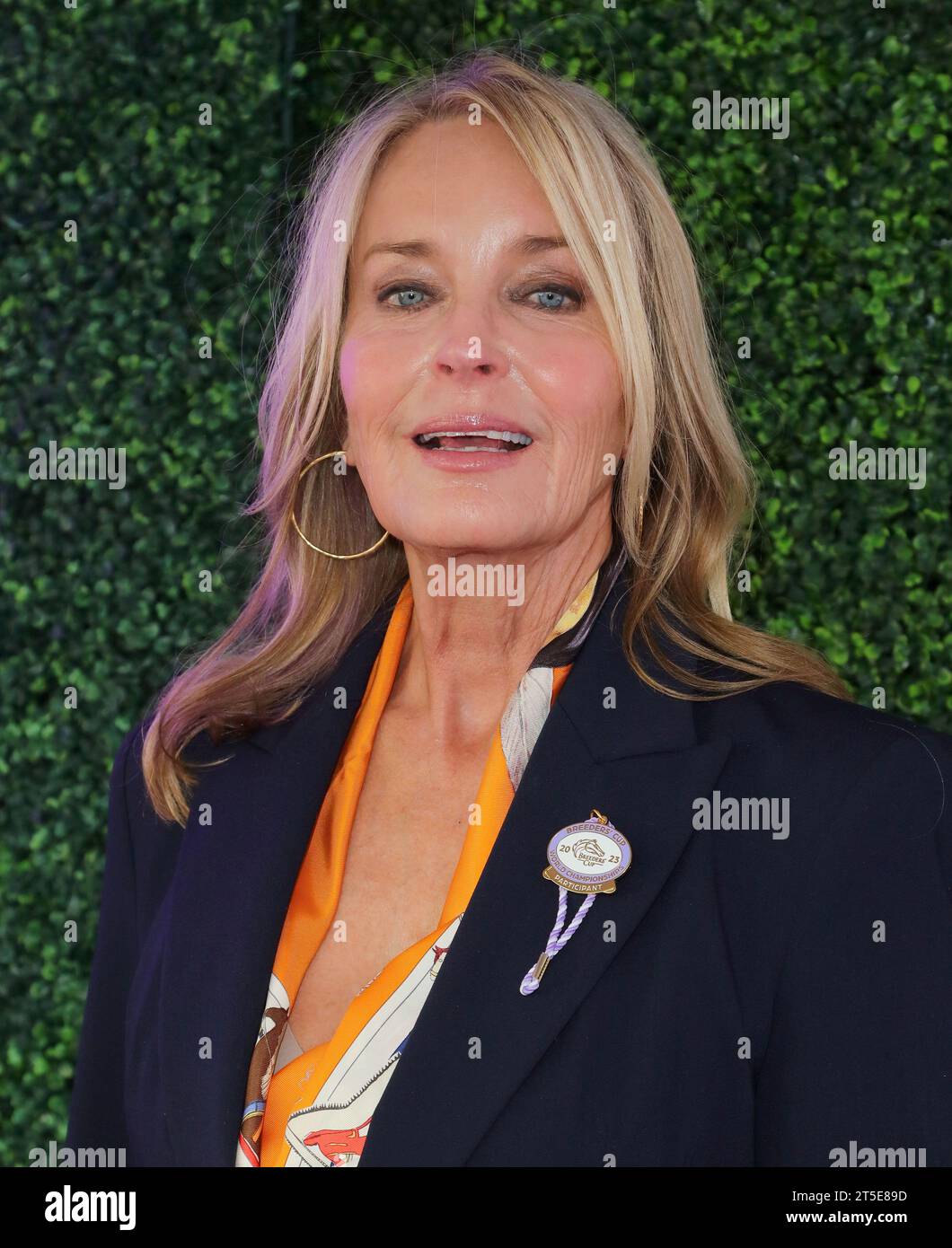 Arcadia, USA. 04th Nov, 2023. Bo Derek arrives at The 2023 Breeders Cup