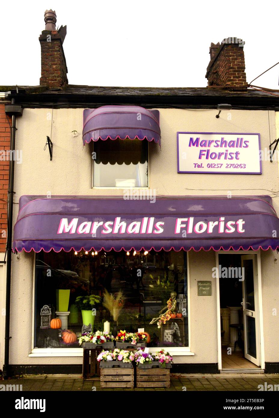 exterior marshalls florist chorley lancashire, lancs Stock Photo