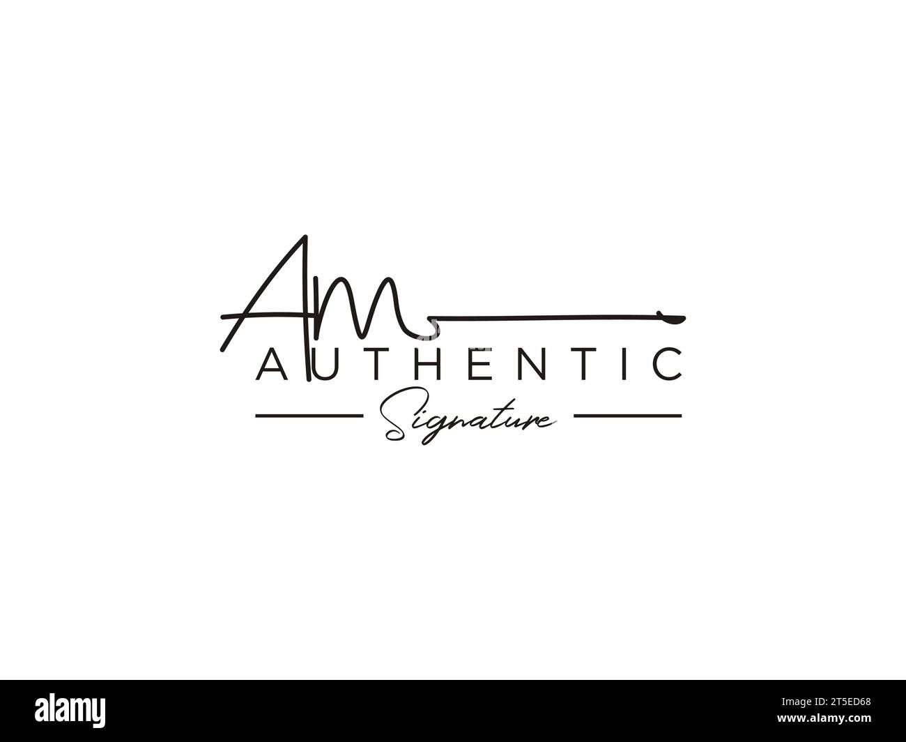 AM Signature Logo Template Vector Stock Vector Image & Art - Alamy