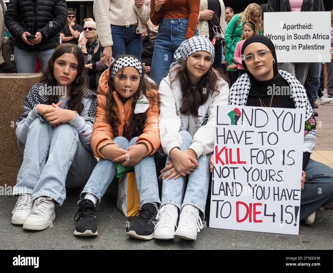 Canberra, Australia. 4th Nov, 2023. Protesters gather in Canberra in ...