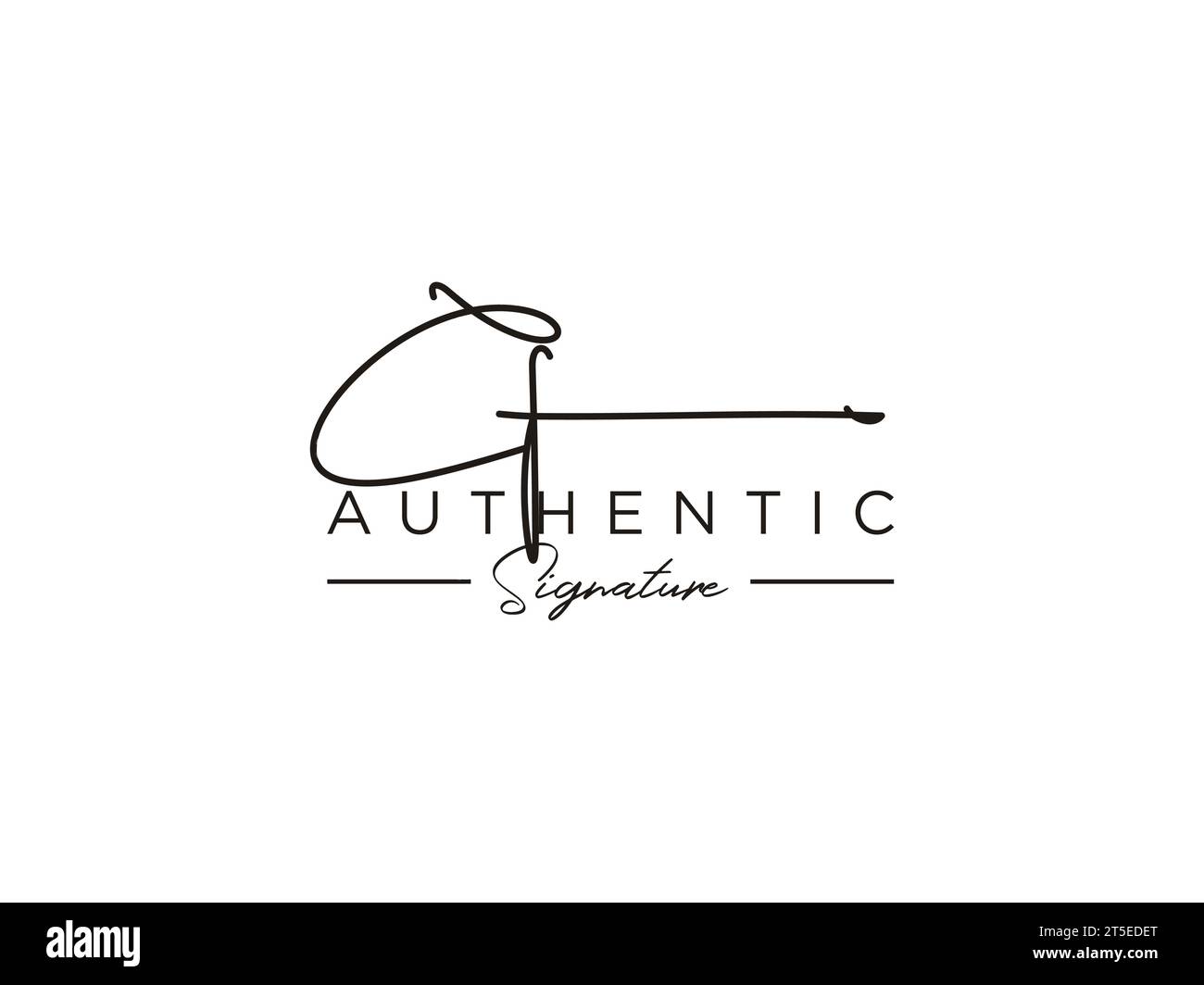 CF Signature Logo Template Vector Stock Vector Image & Art - Alamy