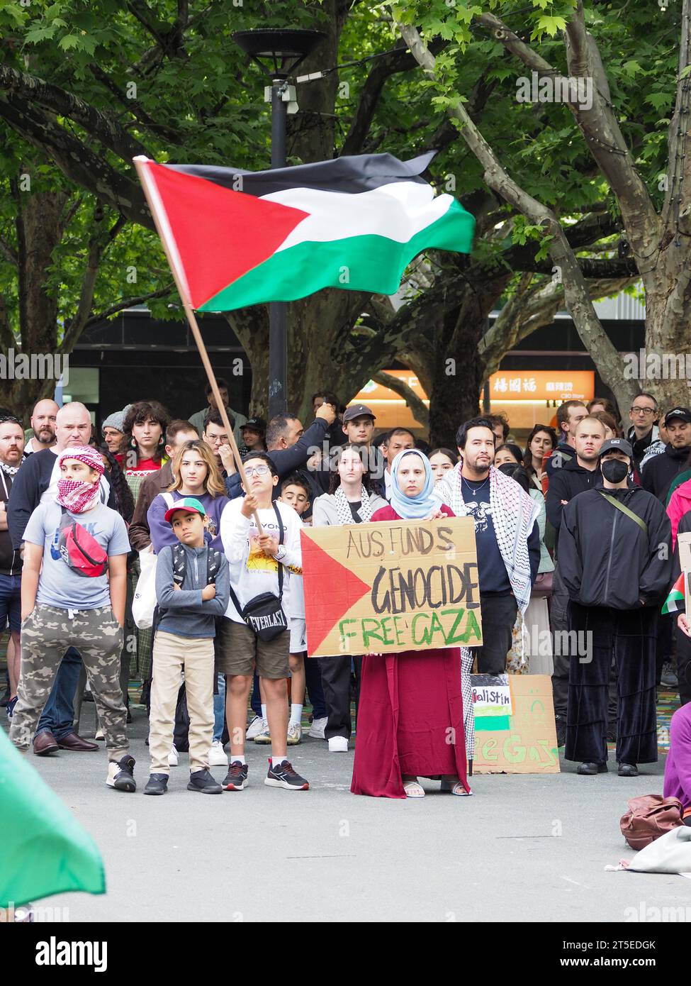 Canberra, Australia. 4th Nov, 2023. Protesters gather in Canberra ...