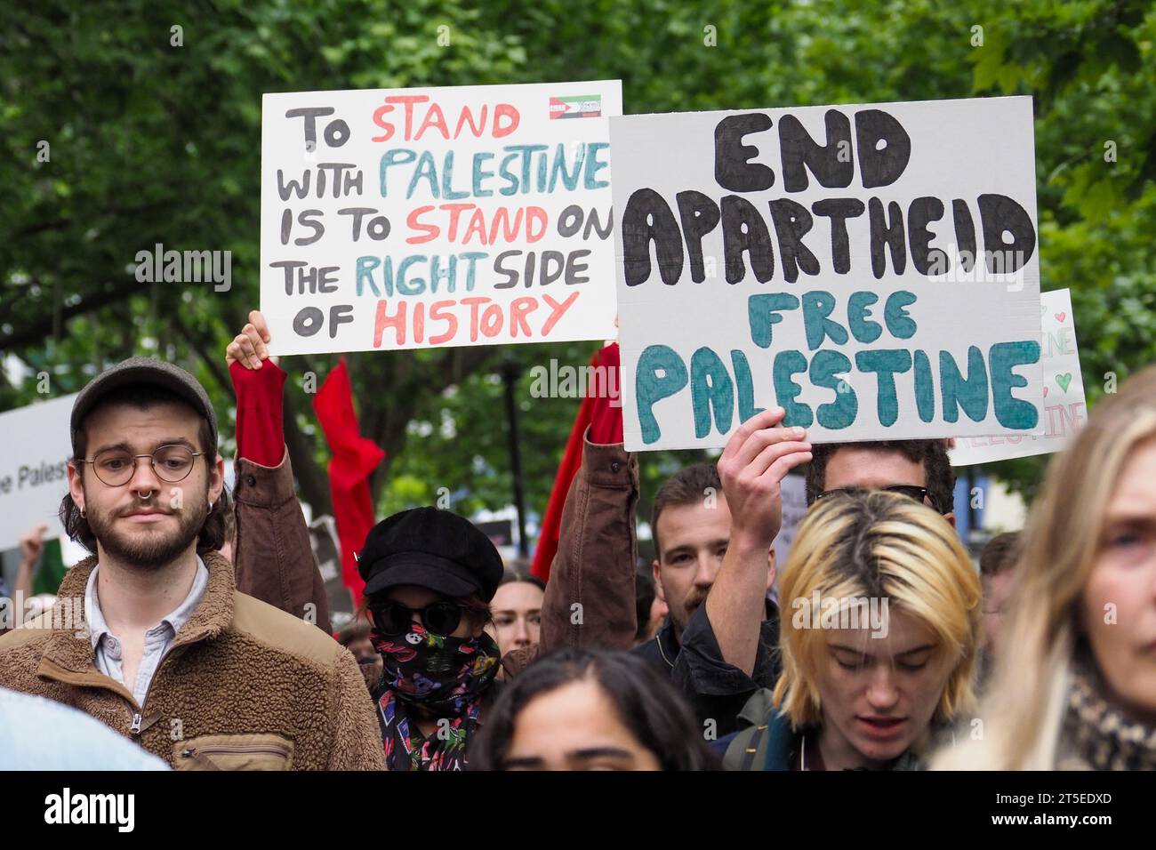Canberra, Australia. 4th Nov, 2023. Protesters gather in Canberra ...