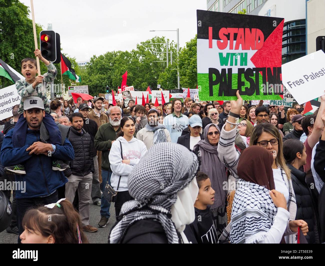 Canberra, Australia. 4th Nov, 2023. Protesters gather in Canberra ...
