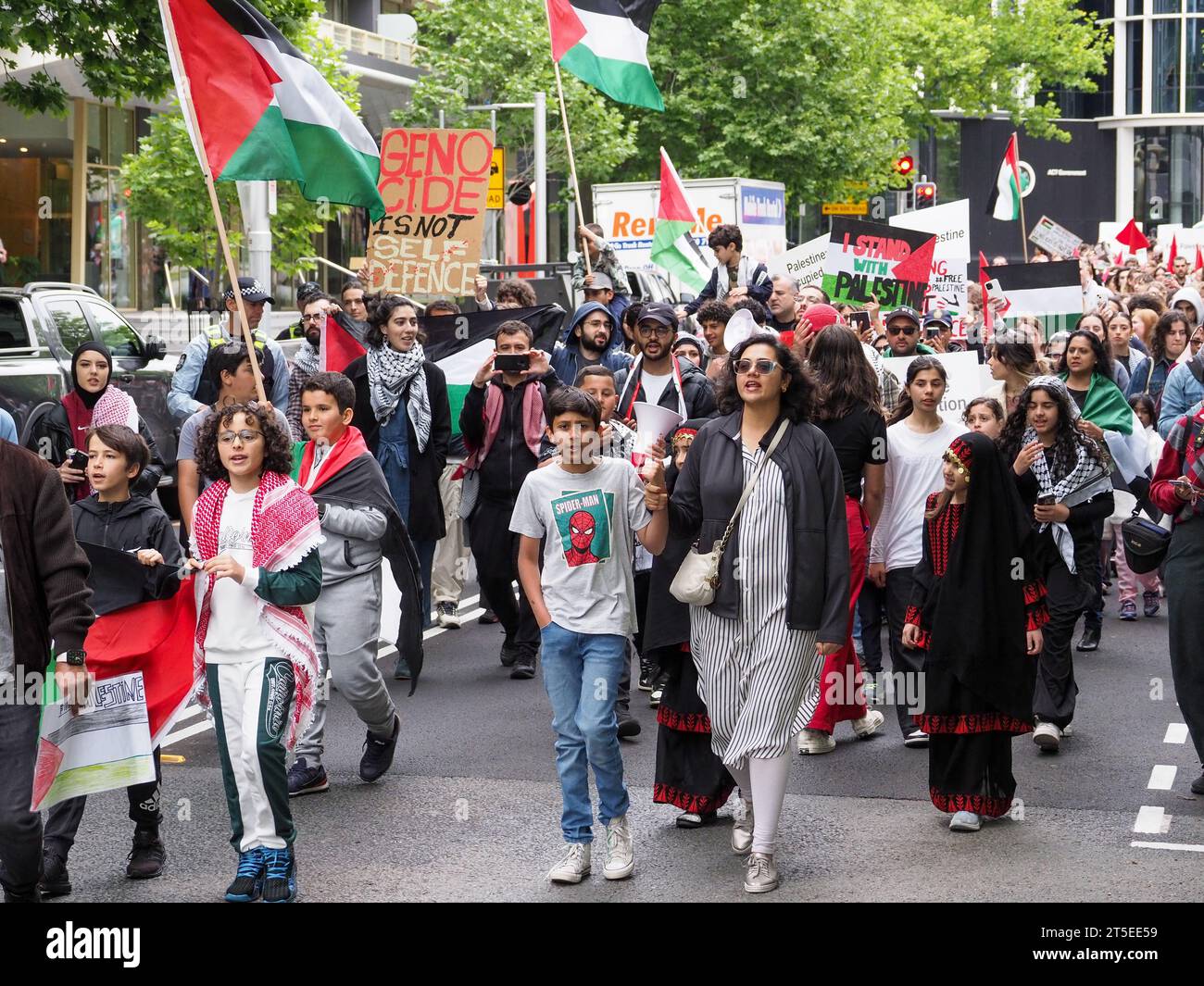 Canberra, Australia. 4th Nov, 2023. Protesters gather in Canberra in ...