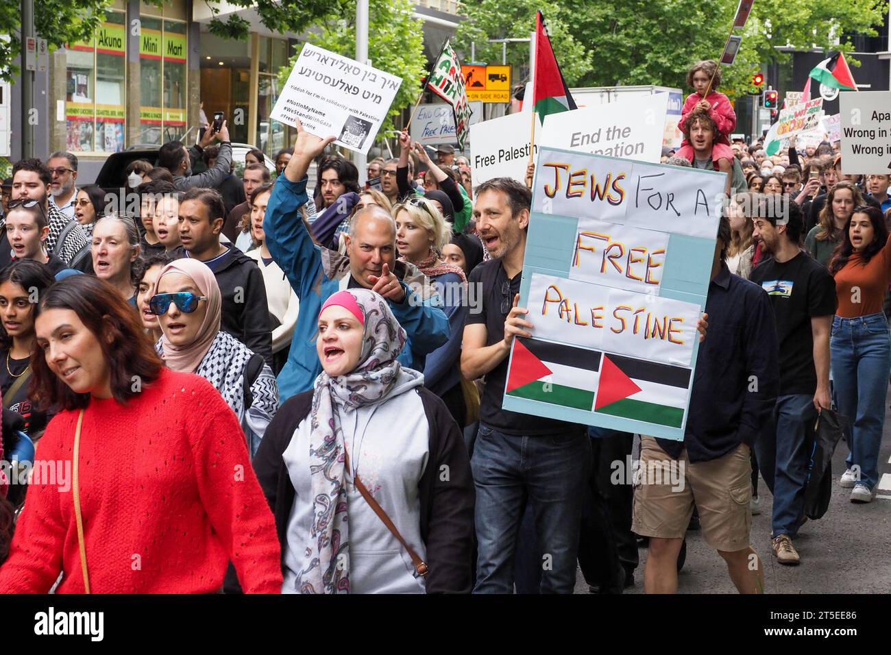 Canberra, Australia. 4th Nov, 2023. Protesters gather in Canberra ...