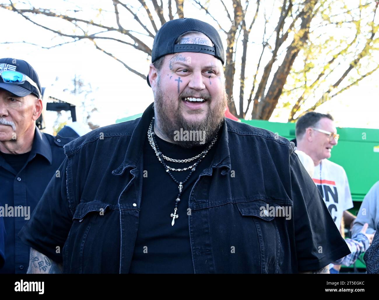 Antioch, USA. 04th Nov, 2023. Jelly Roll backstage at the “Biggest Toy