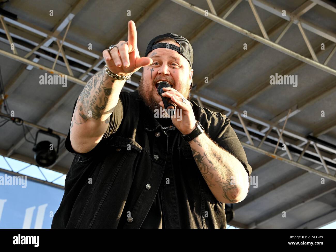 Antioch, USA. 04th Nov, 2023. Jelly Roll onstage at the “Biggest Toy