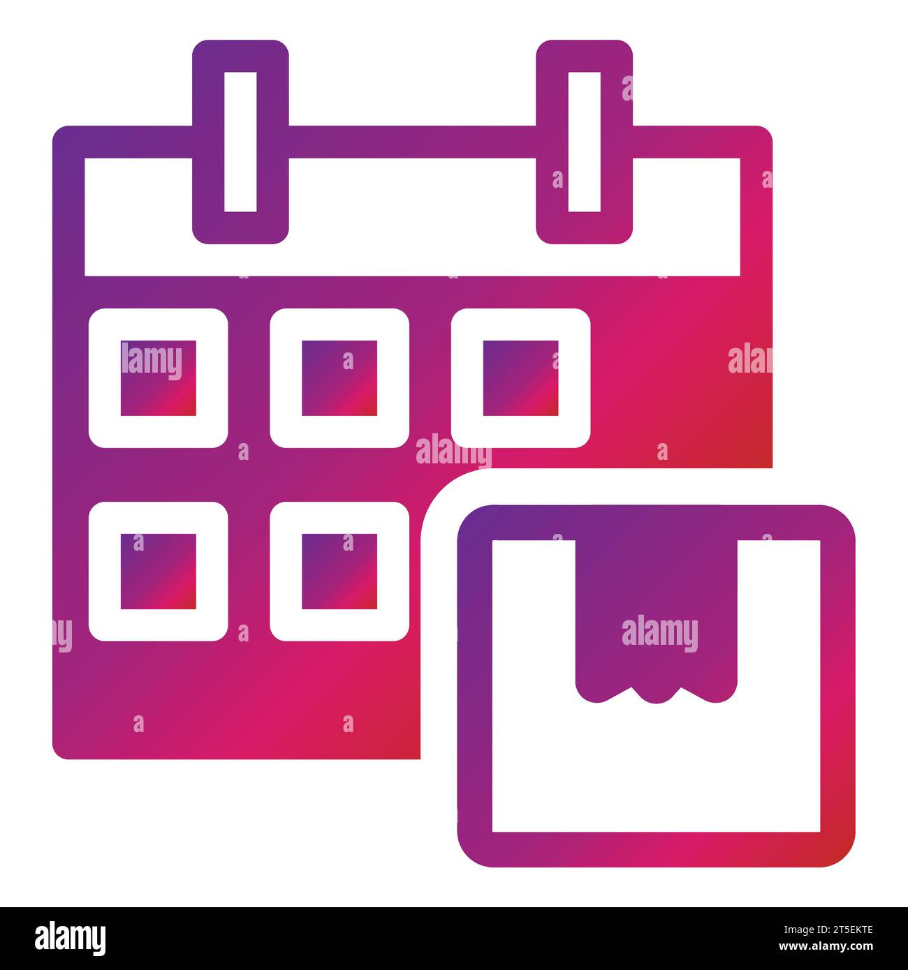 modern gradient business calendar icon Stock Vector