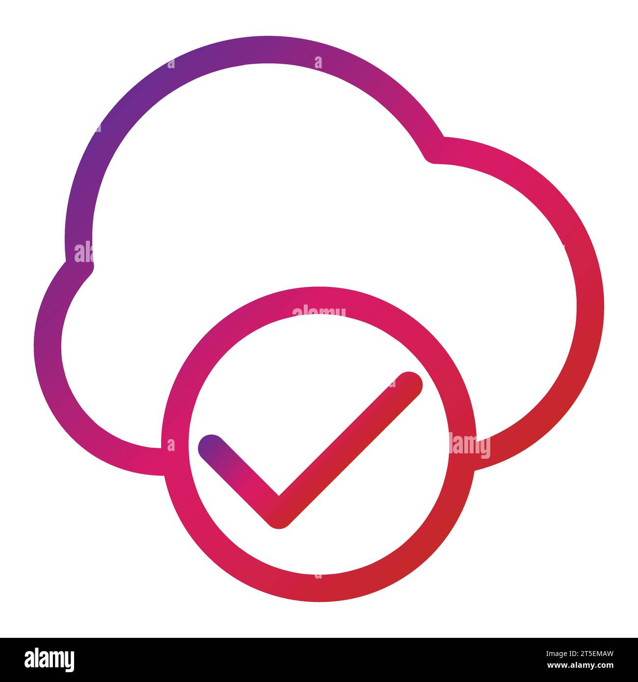 outline gradient cloud database icon Stock Vector Image & Art - Alamy