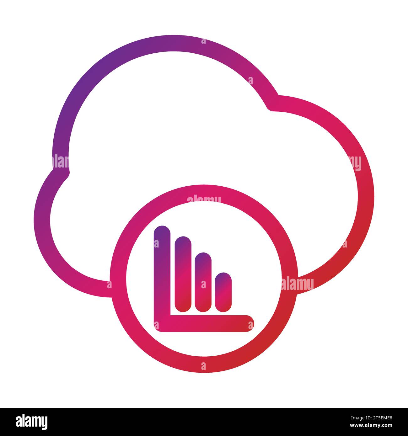 modern outline gradient cloud icon Stock Vector Image & Art - Alamy
