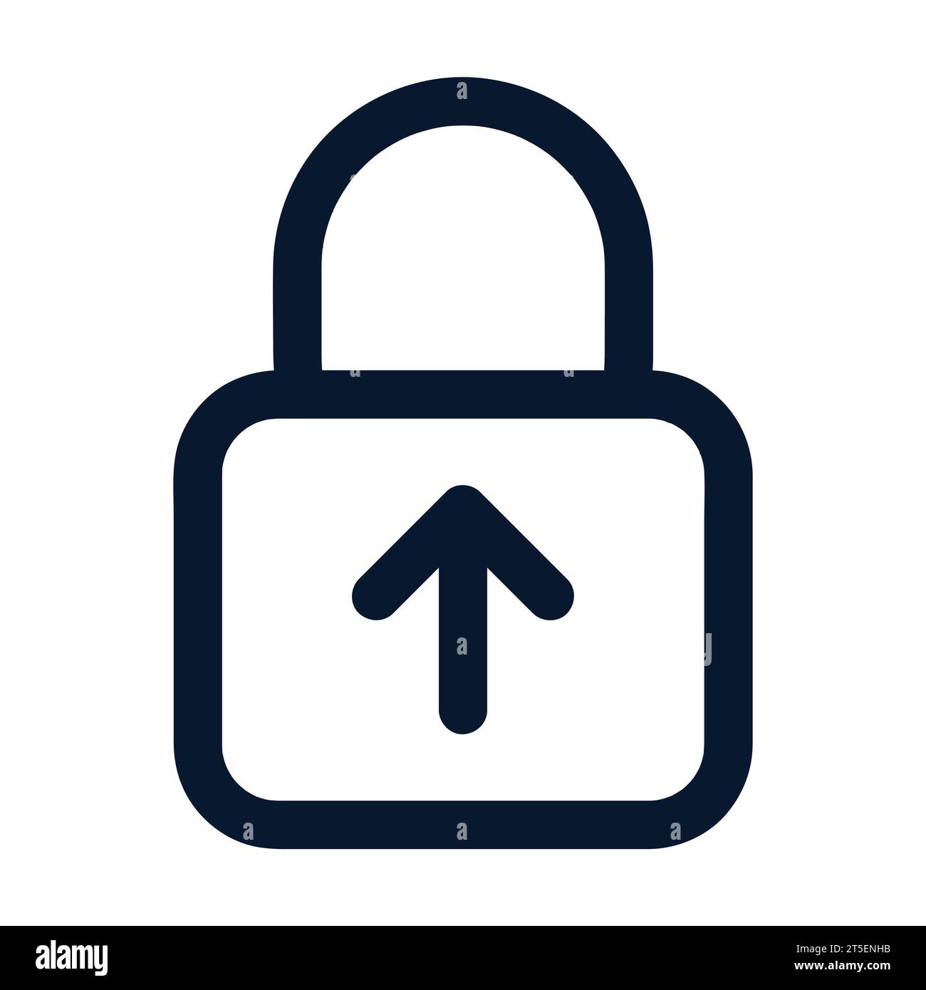 outline padlock icon Stock Vector