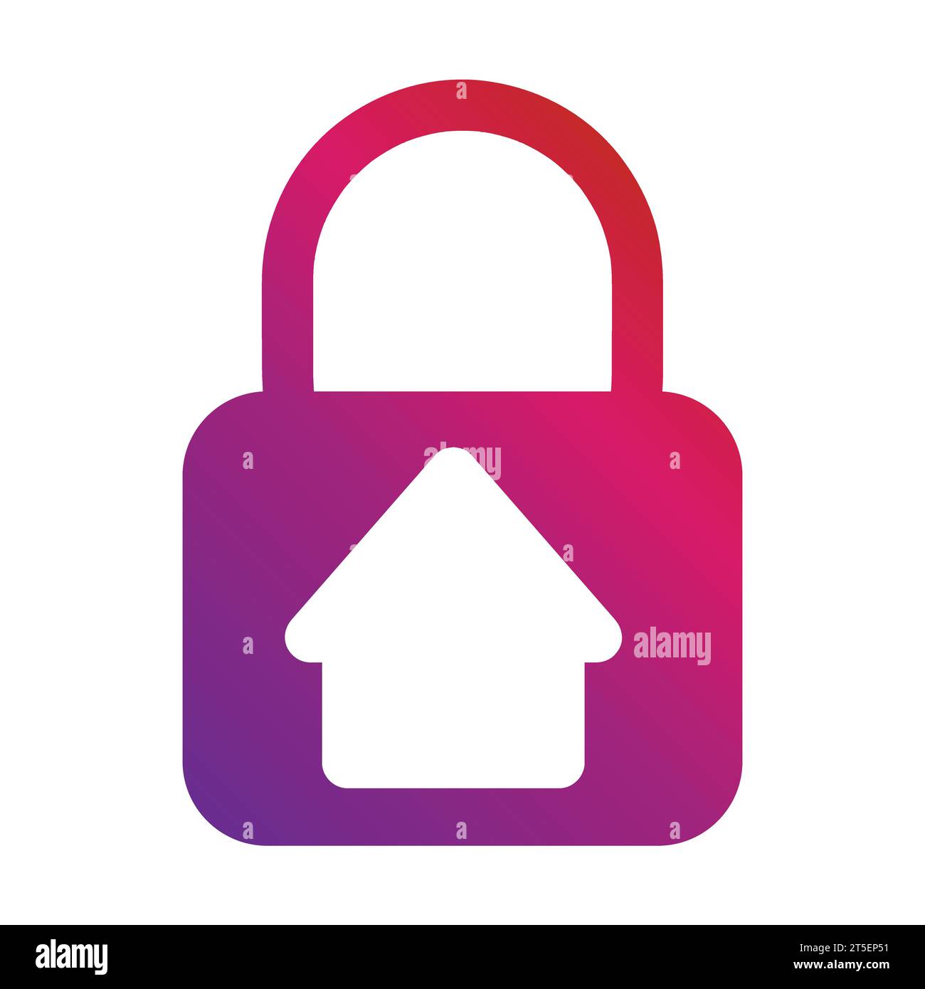gradient style modern security padlock icon Stock Vector Image & Art ...