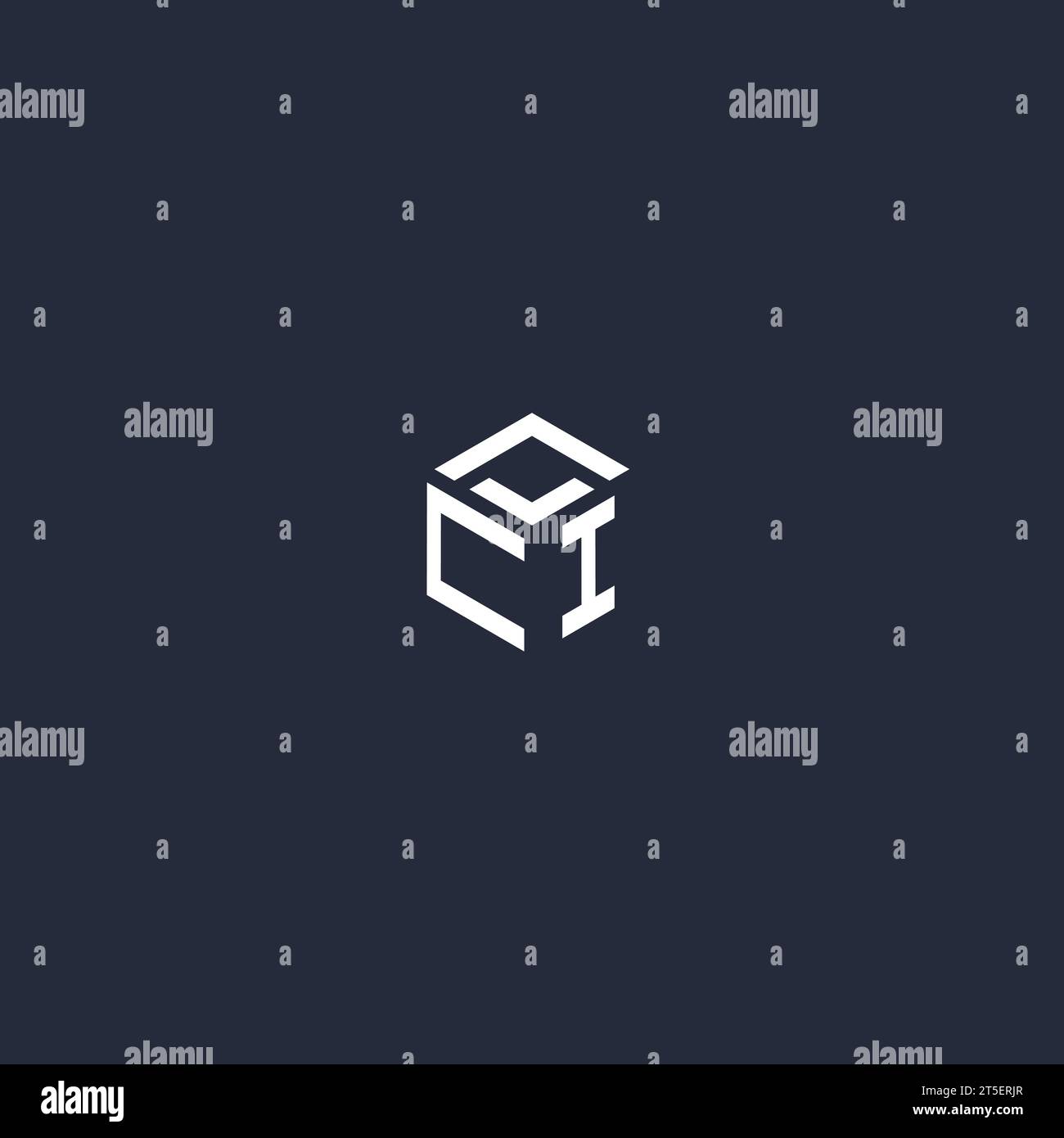 CI initial hexagon logo design inspiration Stock Vector Image & Art - Alamy