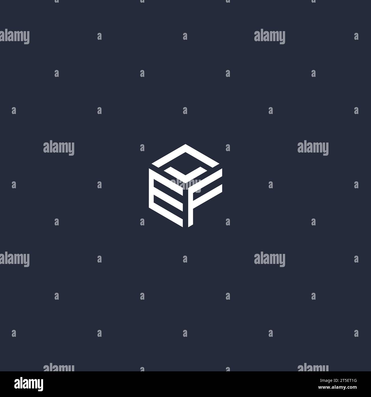 EF initial hexagon logo design inspiration Stock Vector Image & Art - Alamy