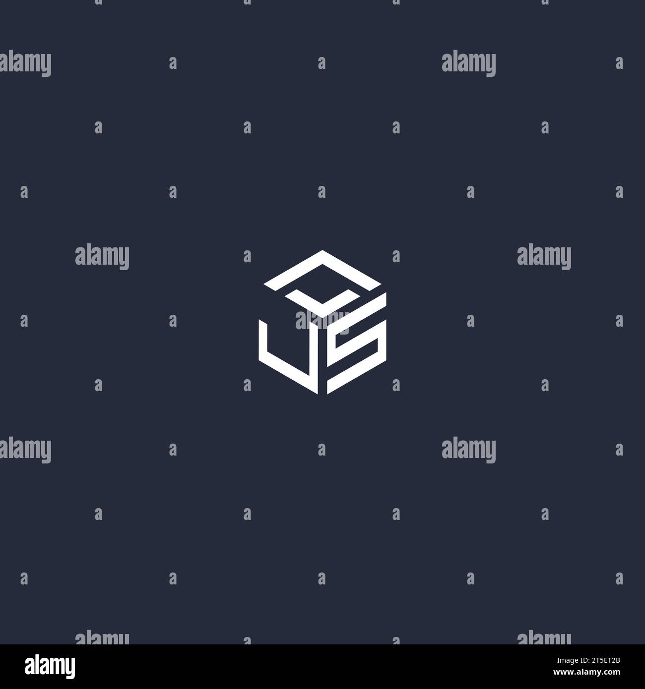 JS initial hexagon logo design inspiration Stock Vector Image & Art - Alamy