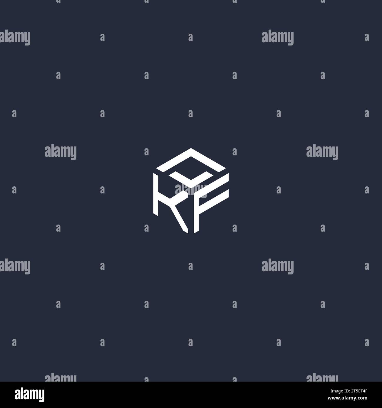 KF initial hexagon logo design inspiration Stock Vector Image & Art - Alamy