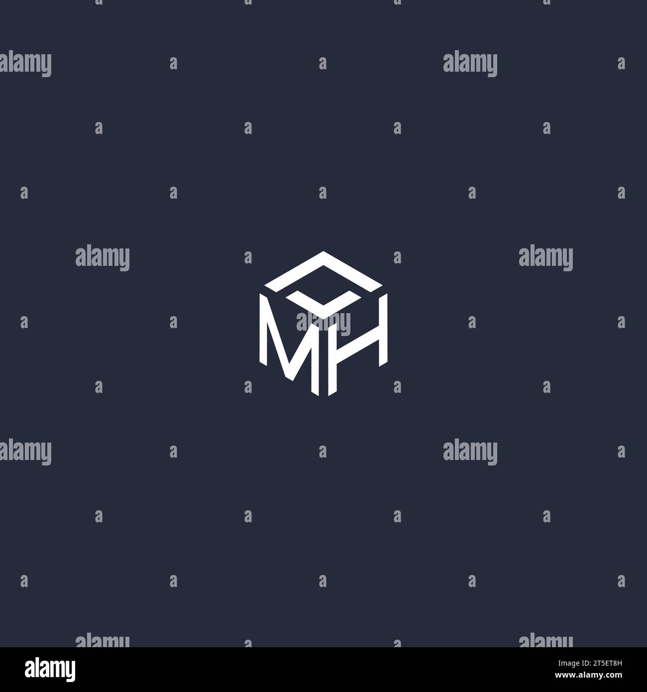 MH initial hexagon logo design inspiration Stock Vector Image & Art - Alamy