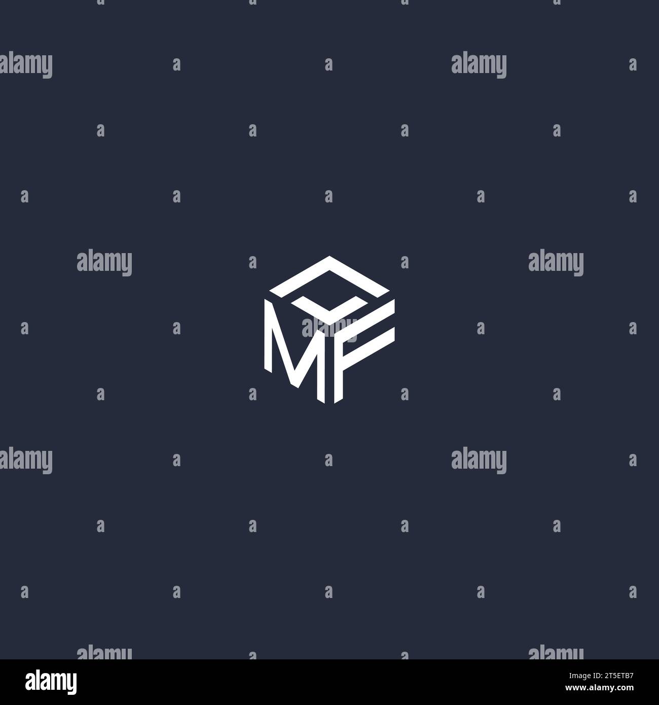 MF initial hexagon logo design inspiration Stock Vector Image & Art - Alamy