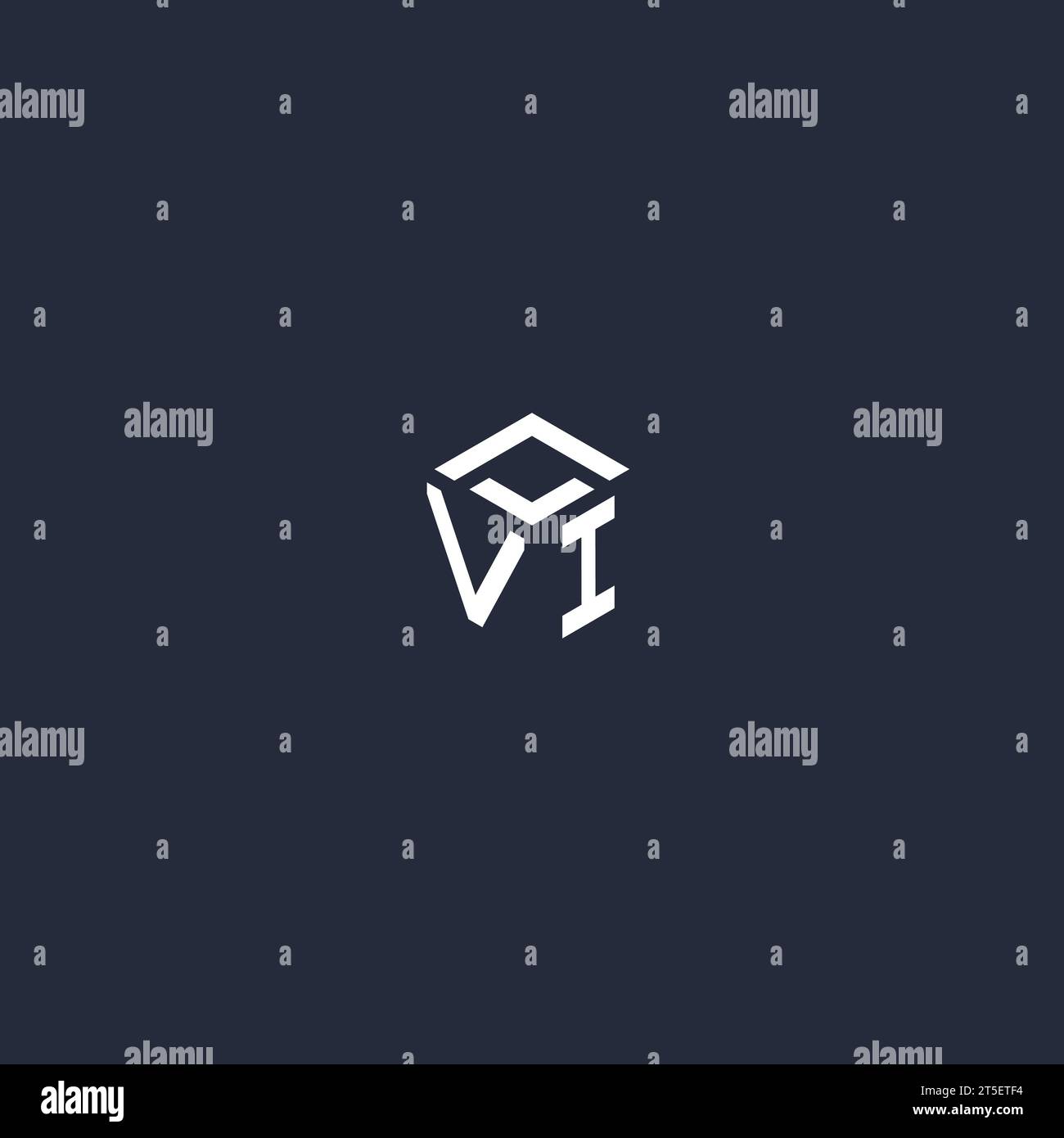 VI initial hexagon logo design inspiration Stock Vector Image & Art - Alamy