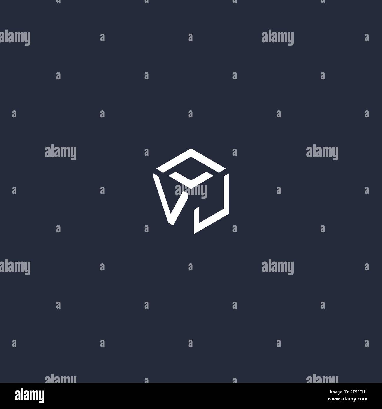 VJ initial hexagon logo design inspiration Stock Vector Image & Art - Alamy