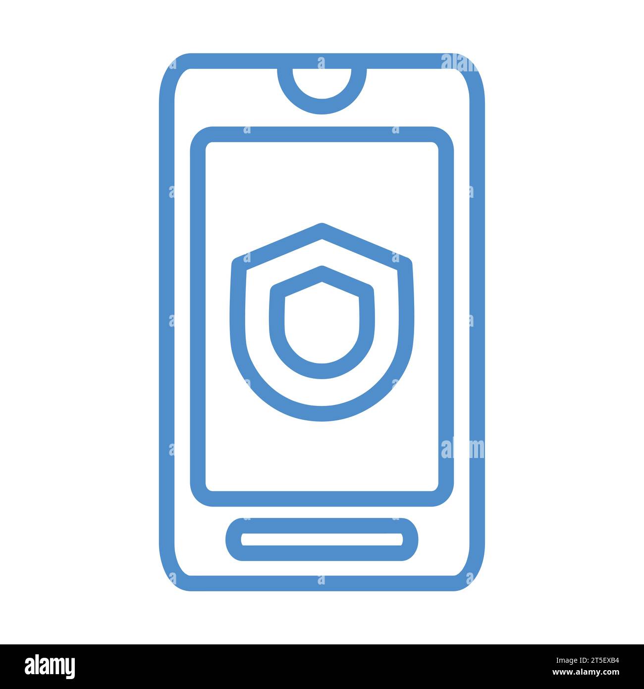 simple modern outline smartphone icon Stock Vector Image & Art - Alamy