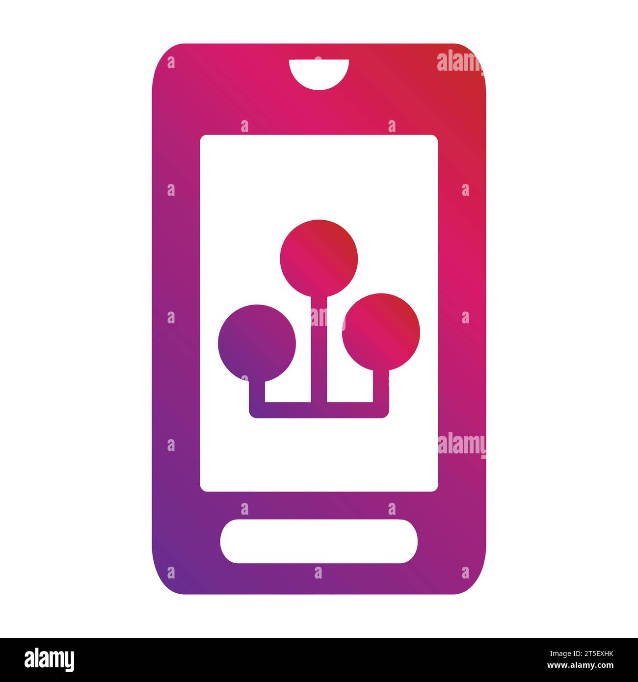 gradient mobile phone icon Stock Vector Image & Art - Alamy