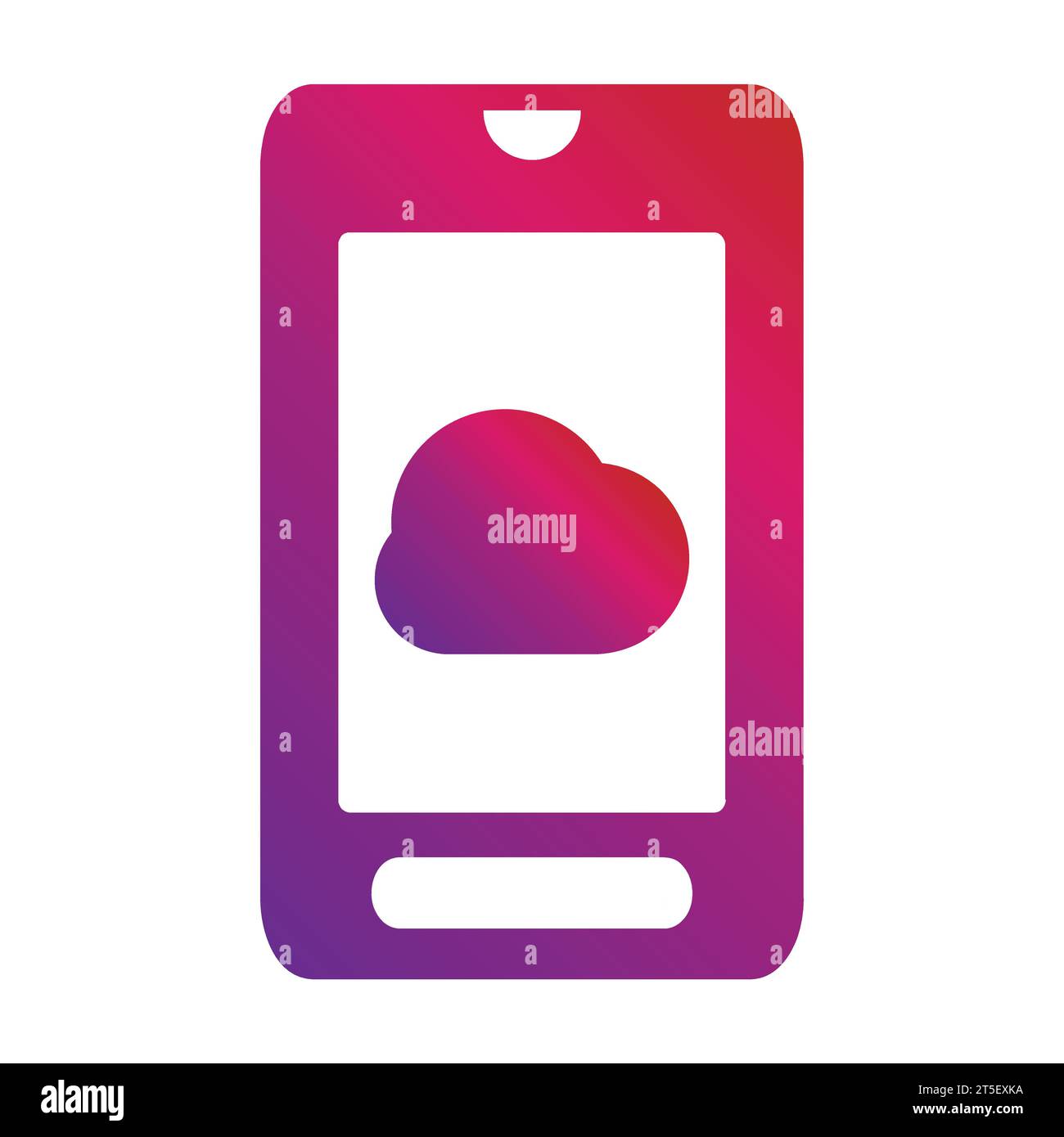 gradient mobile phone icon Stock Vector Image & Art - Alamy