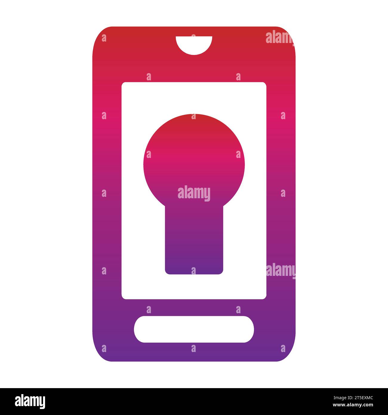 gradient mobile phone icon Stock Vector Image & Art - Alamy