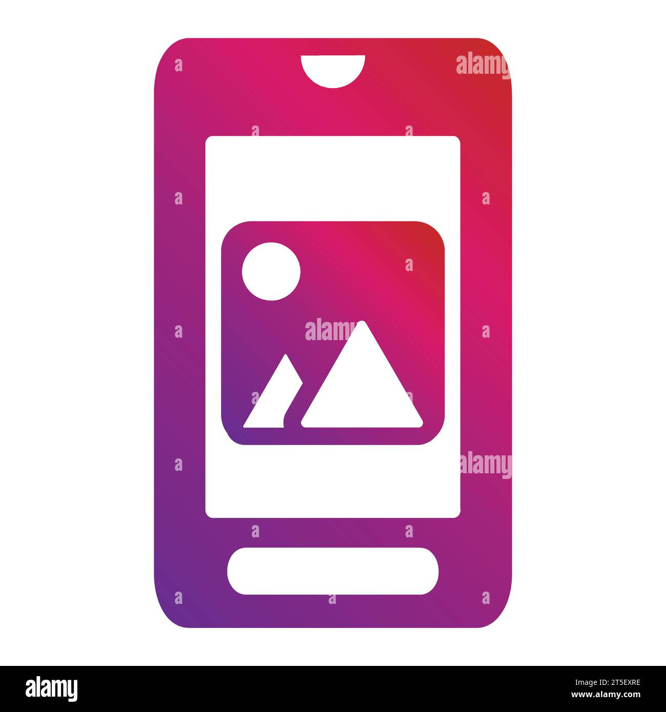 gradient mobile phone icon Stock Vector Image & Art - Alamy