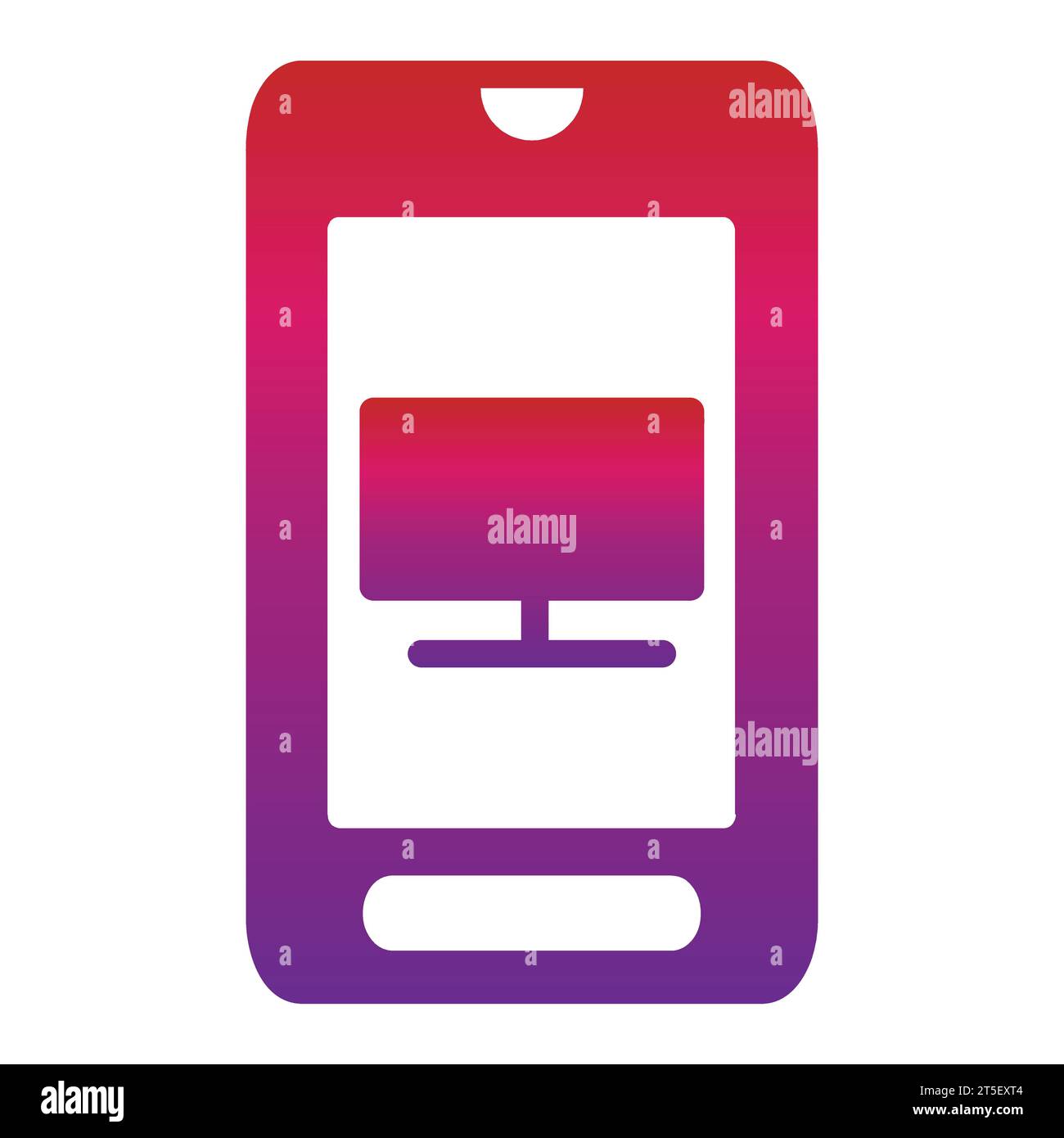 gradient mobile phone icon Stock Vector Image & Art - Alamy