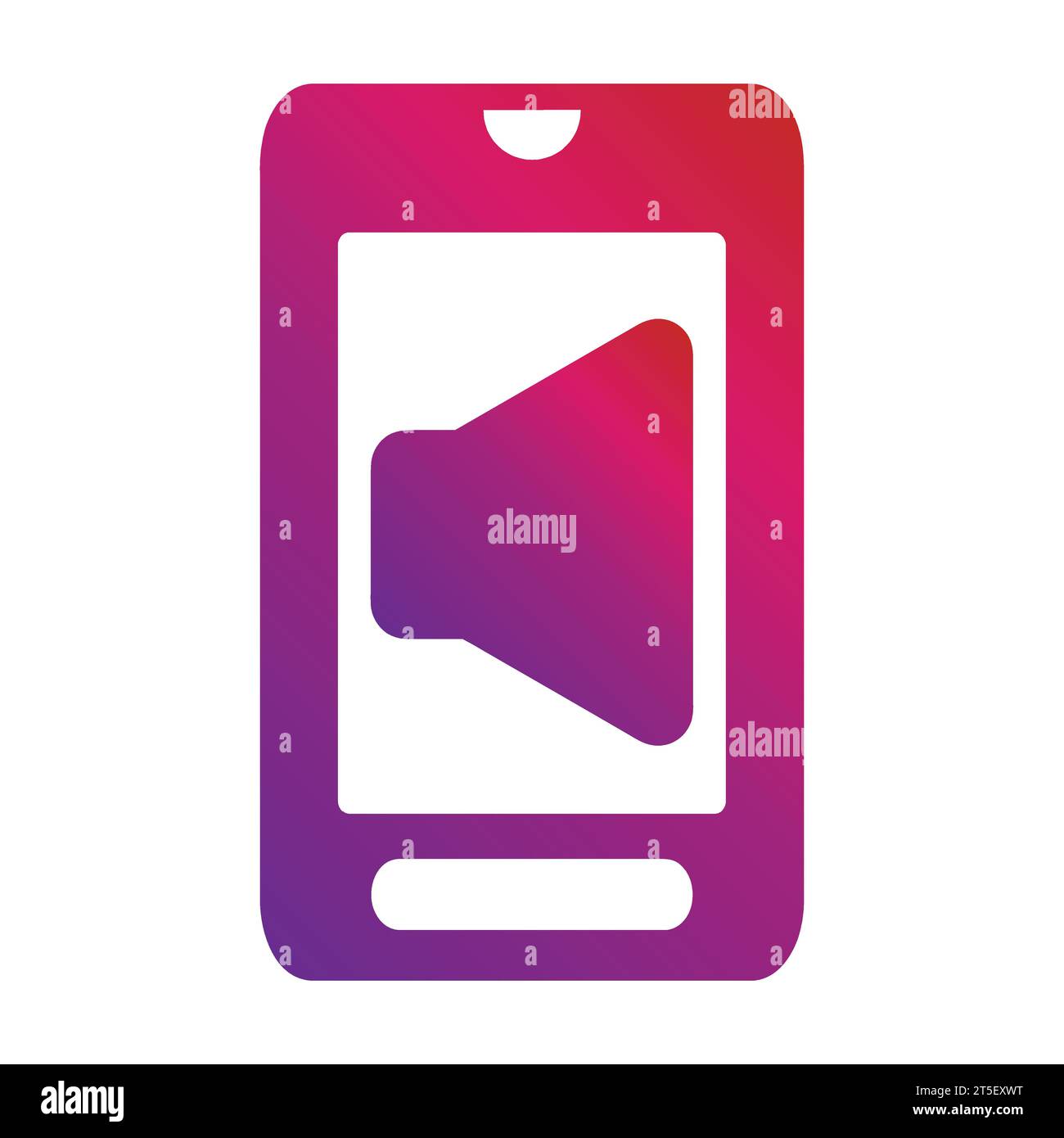 gradient mobile phone icon Stock Vector Image & Art - Alamy