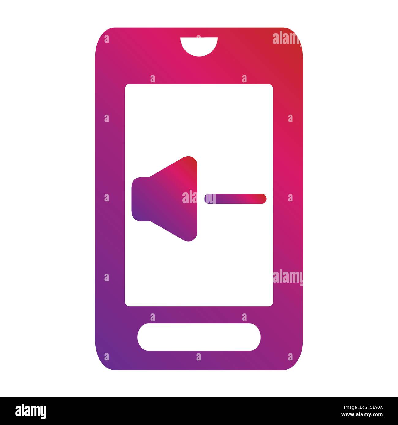gradient mobile phone icon Stock Vector Image & Art - Alamy