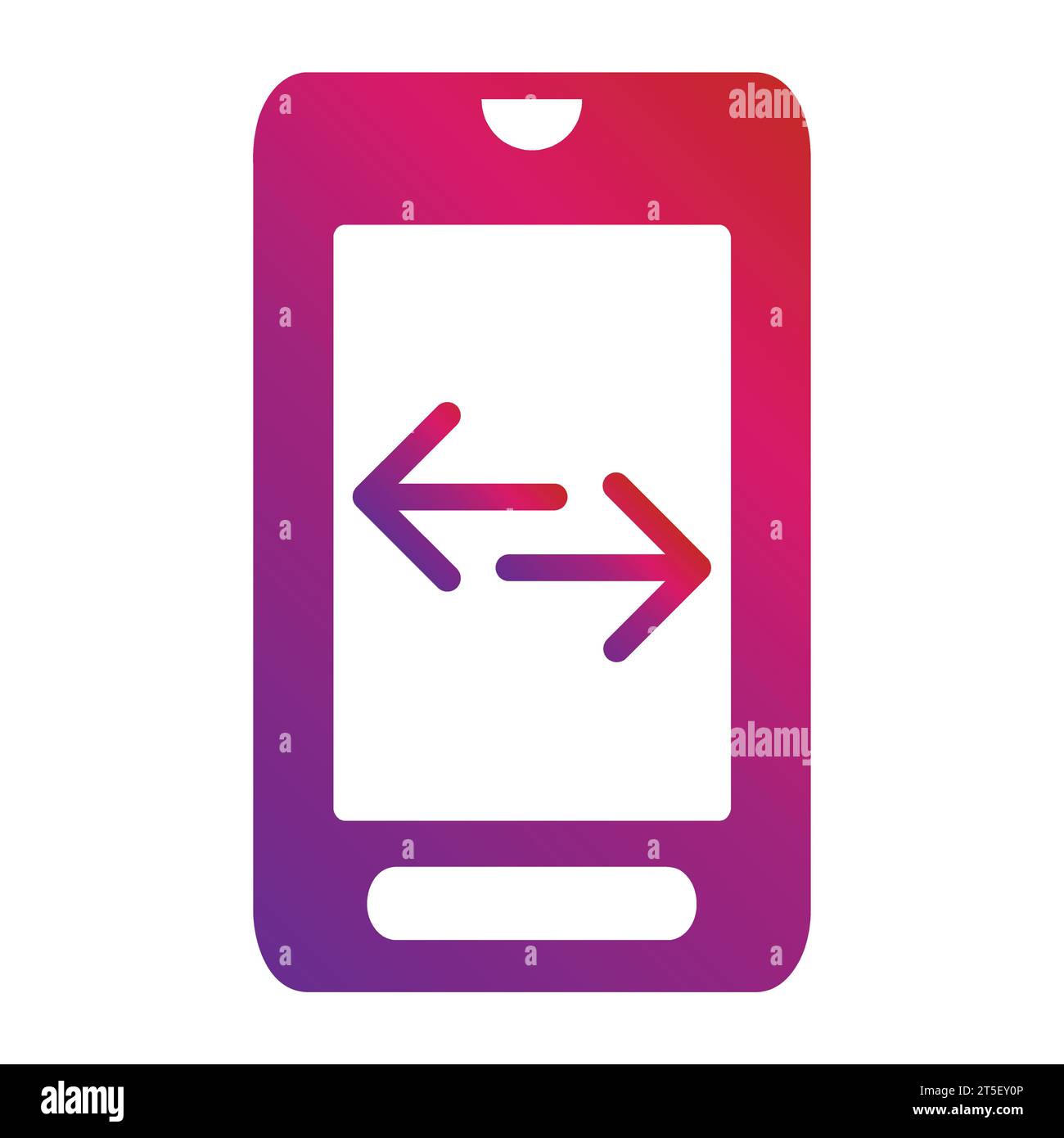 gradient mobile phone icon Stock Vector Image & Art - Alamy