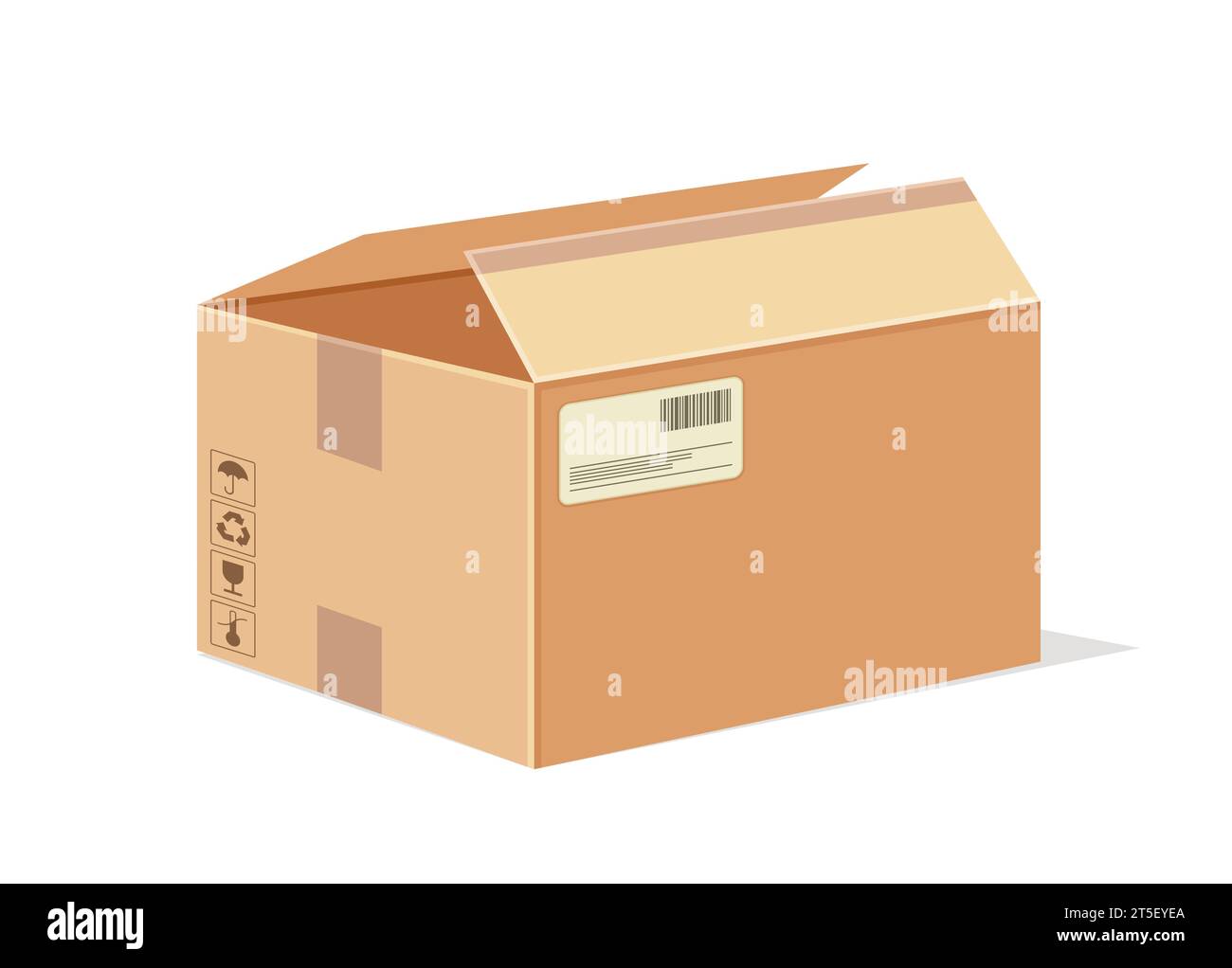 Cardboard box vector concept Stock Vector Image & Art - Alamy