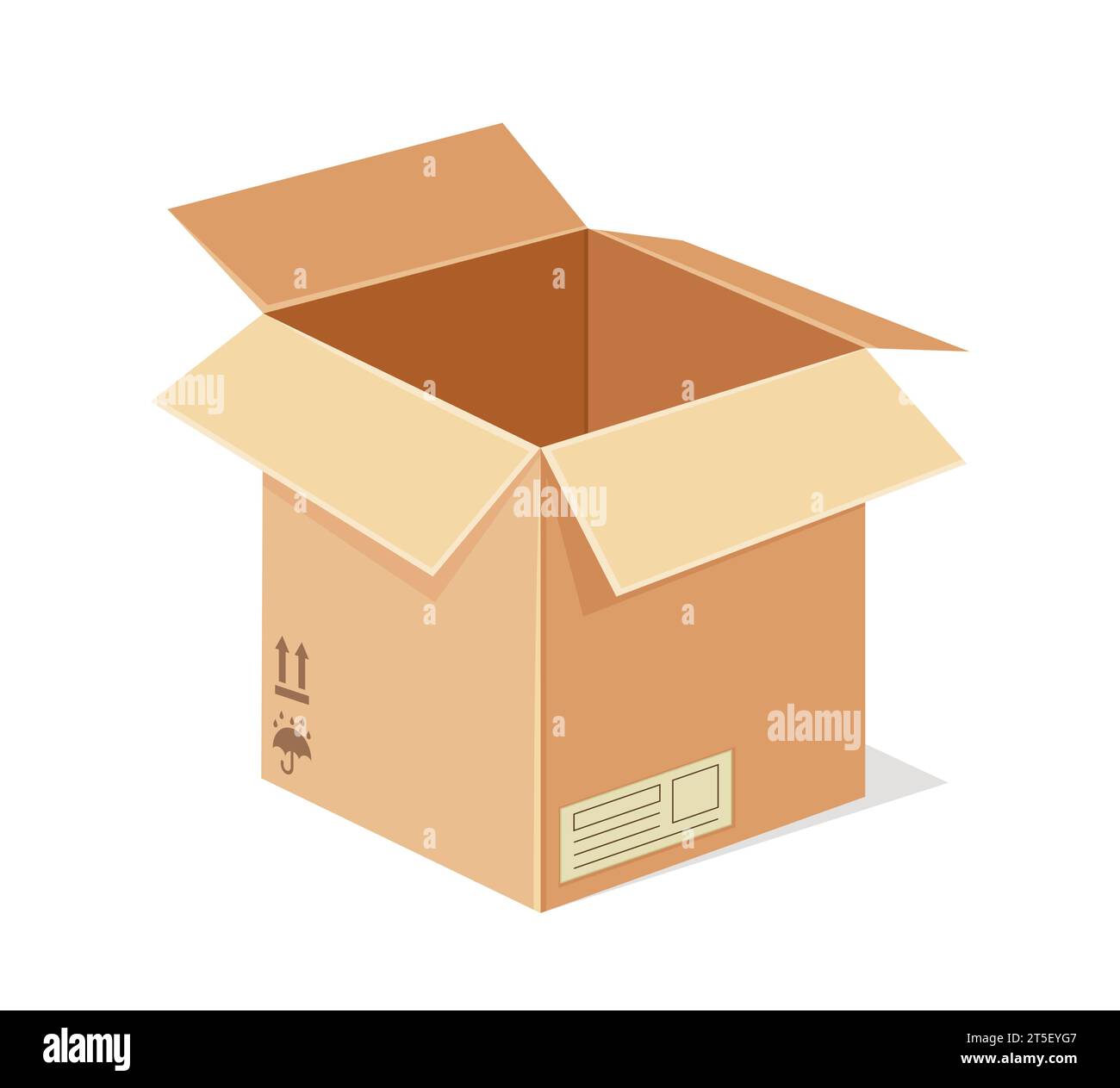 Cardboard box vector concept Stock Vector Image & Art - Alamy