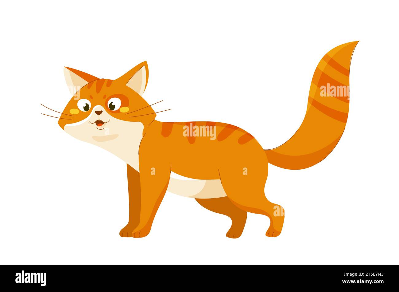Cute orange cat vector Stock Vector Image & Art - Alamy