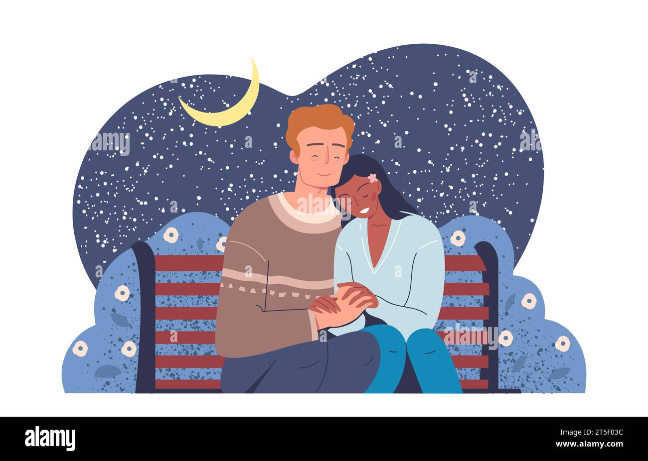 Couple in love at nature vector concept Stock Vector Image & Art - Alamy
