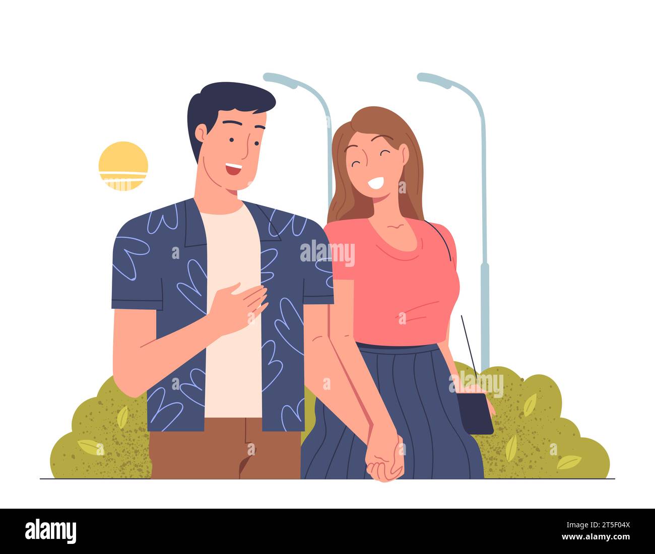 Couple in love at nature vector concept Stock Vector Image & Art - Alamy