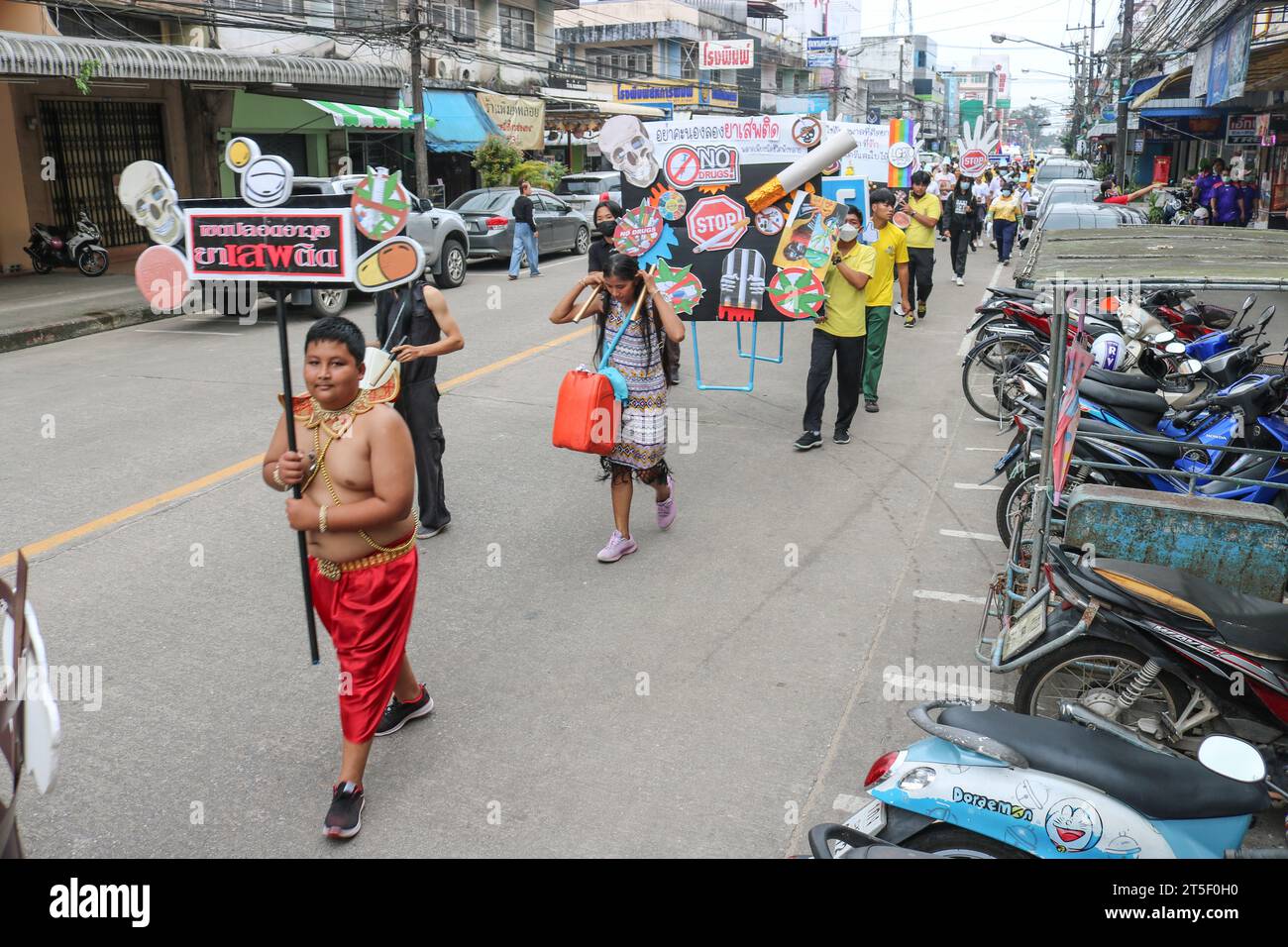 Chumphon, Thailand - December 15, 2022: Traditional Thai annual festival. Stock Photo