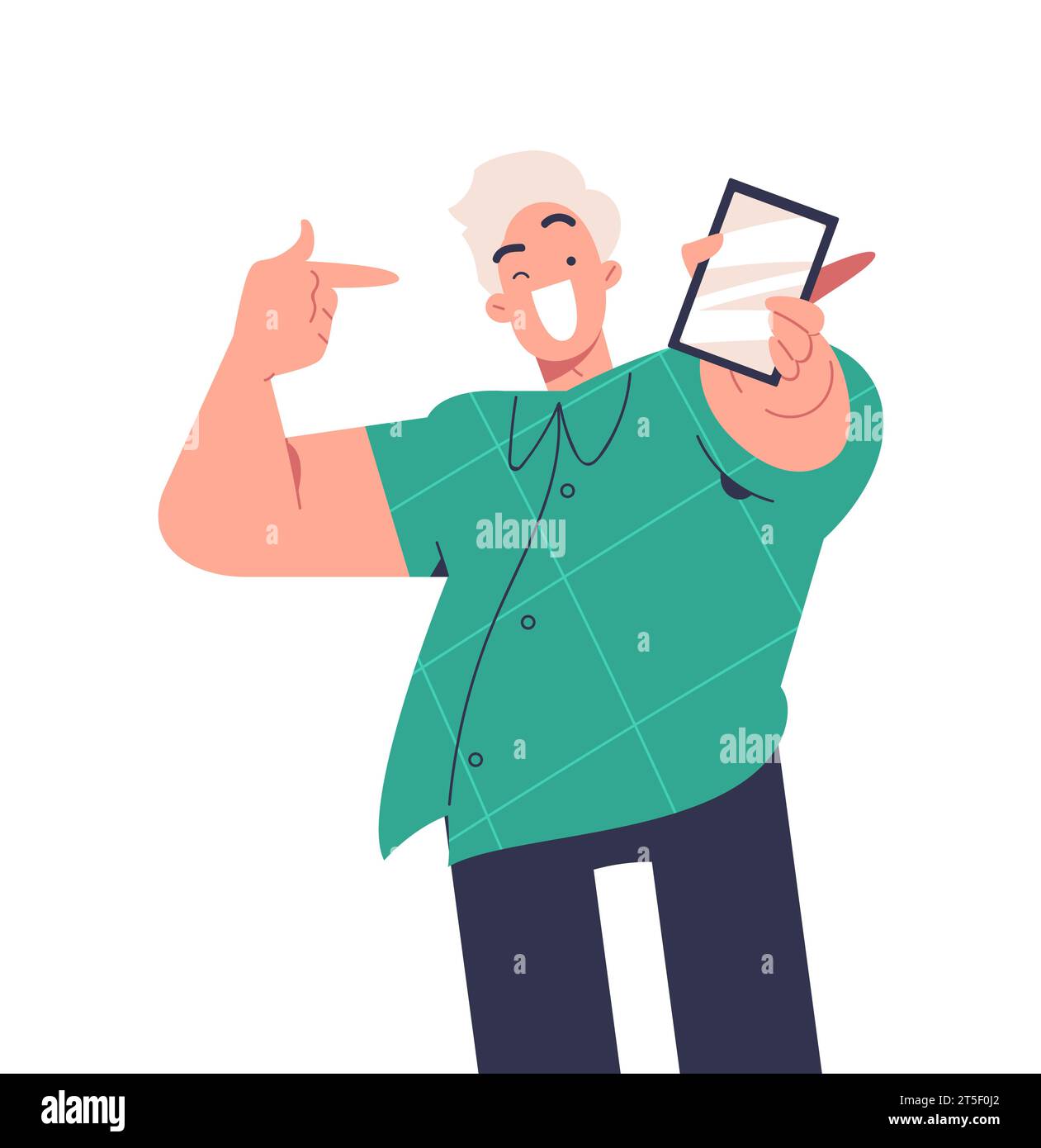 Happy smilling person vector Stock Vector Image & Art - Alamy
