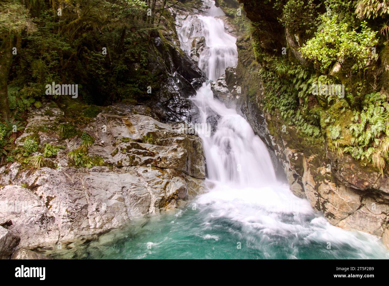 Cascades by the side of the road Stock Photo - Alamy