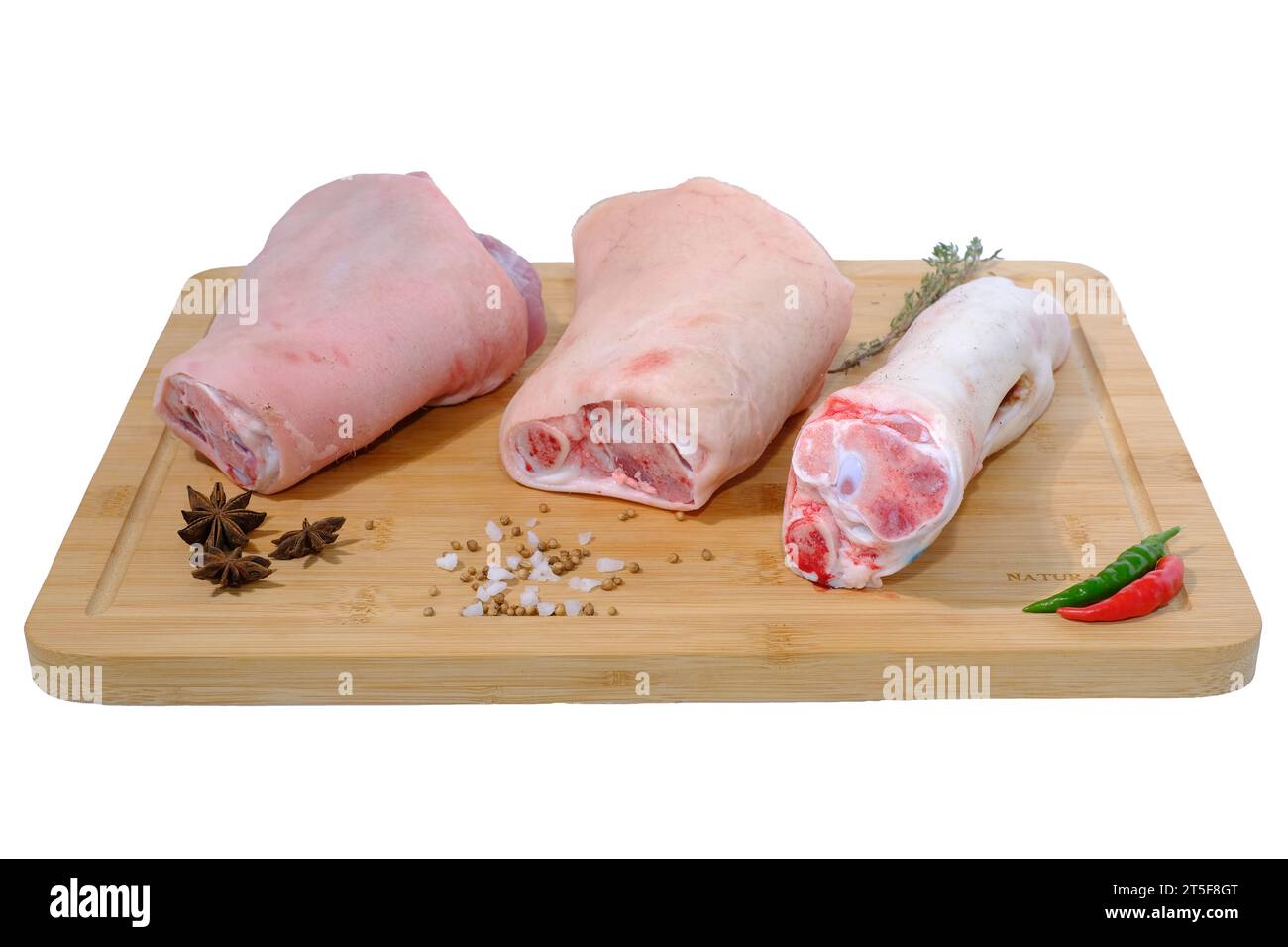 Pork Hock, Shank and Trotter Stock Photo