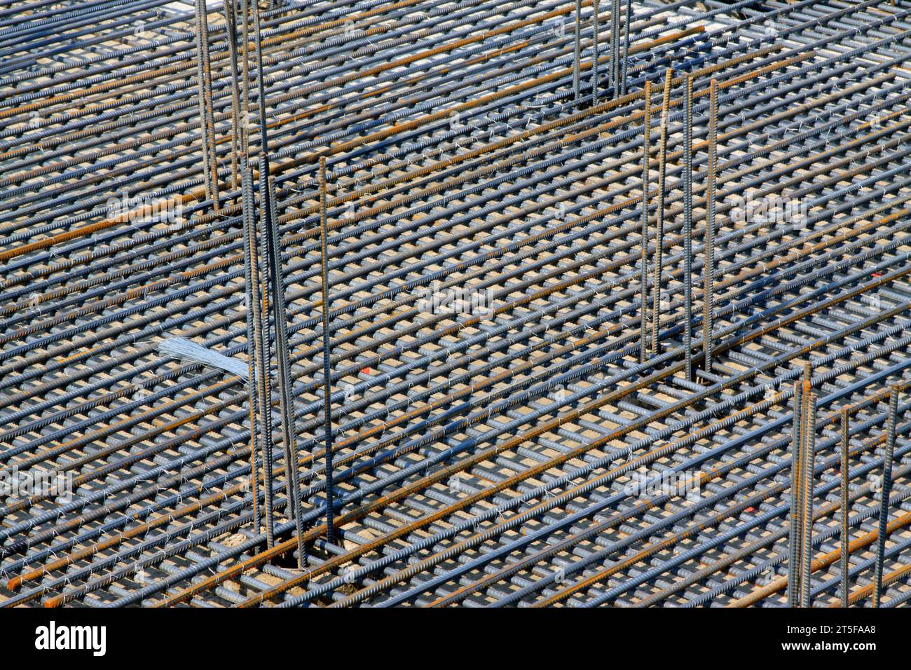 Rebar Engineering at a construction site, north china Stock Photo Alamy