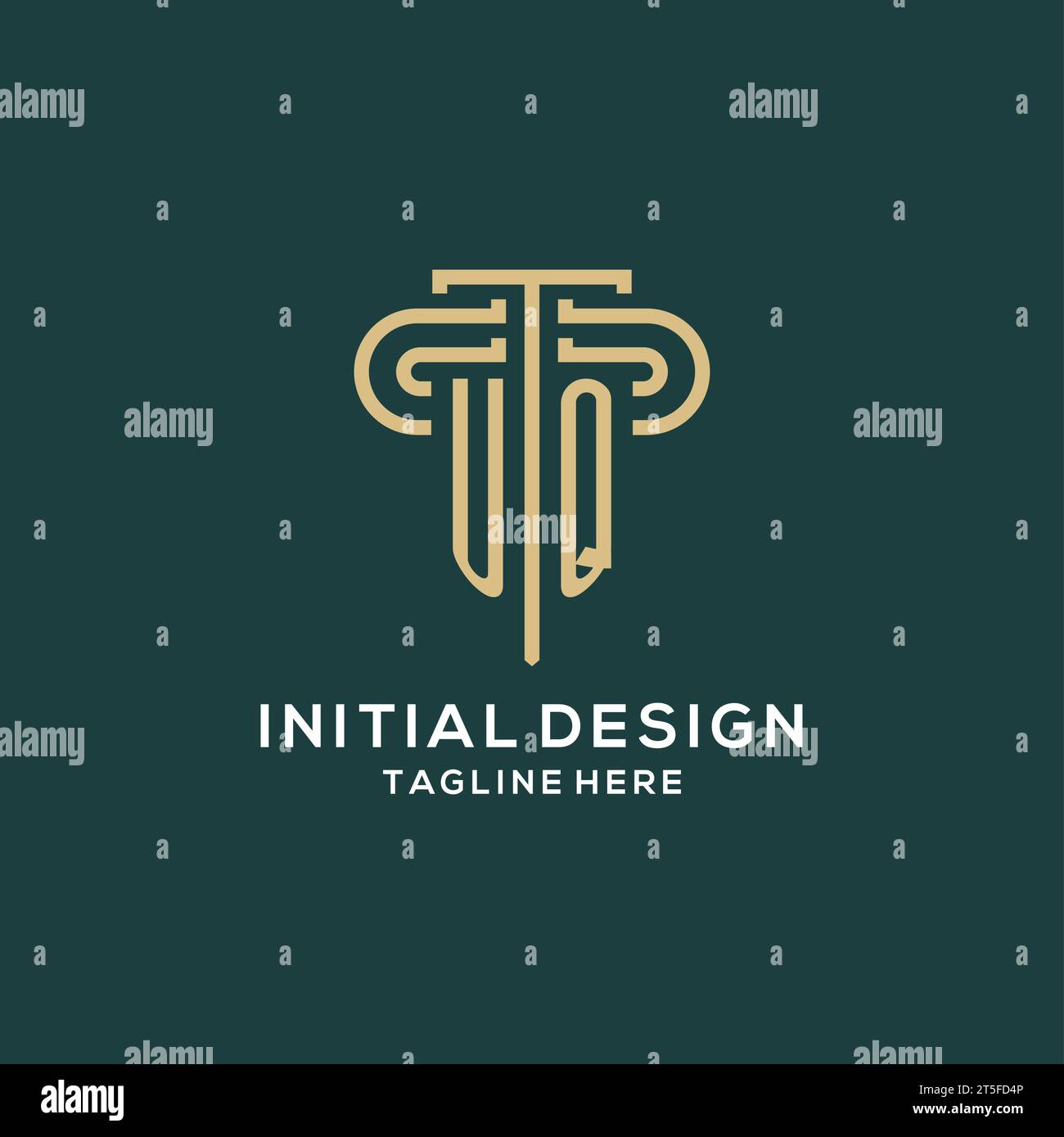 Initial UQ pillar logo, elegant and luxury law firm logo vector graphic ...