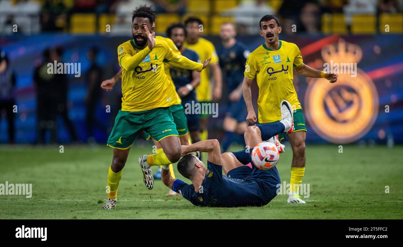 Riyadh, Saudi Arabia. 04th Nov, 2023. Cristiano Ronaldo of Al-Nassr FC during the Match Day 12 of the SAFF Roshn Saudi Pro League 2023-24 between Al-Nassr FC and Al-Khaleej FC at Al-Awwal Park on November 4, 2023 in Riyadh, Saudi Arabia. Photo by Victor Fraile / Power Sport Images Credit: Power Sport Images Ltd/Alamy Live News Stock Photo