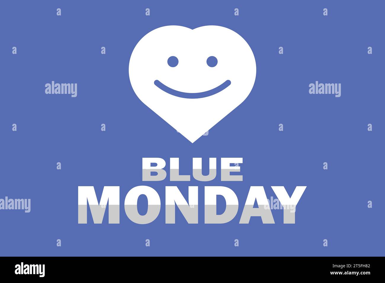 Blue Monday, background design wallpaper. Suitable for greeting card
